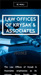 Mobile Screenshot of krysaklaw.com