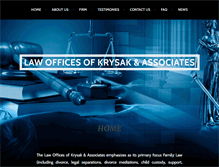 Tablet Screenshot of krysaklaw.com